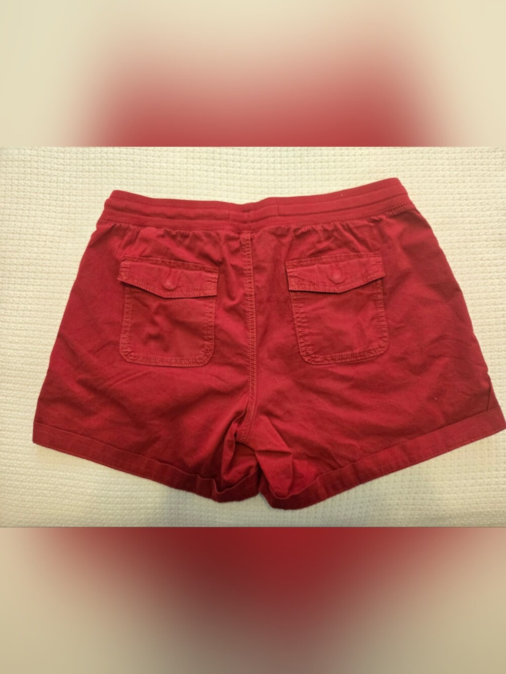 Sonoma Bundle Women’s Casual Shorts Trio - Red, Navy, Black - Size 12 - Picture 5 of 13